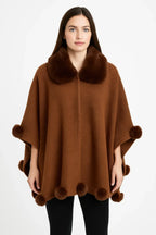 Trim Cape With Faux Fur Collar | Mixtshop LLC
