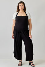 Plus Size Wide Leg Halter Style Jumpsuit | Mixtshop LLC