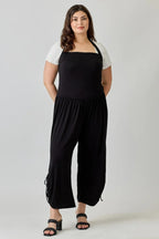 Plus Size Wide Leg Halter Style Jumpsuit | Mixtshop LLC