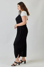 Plus Size Wide Leg Halter Style Jumpsuit | Mixtshop LLC