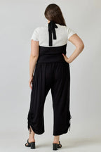 Plus Size Wide Leg Halter Style Jumpsuit | Mixtshop LLC