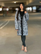 Big Button-down Long Sleeve Snake Print Cardigan | Mixtshop LLC