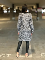 Big Button-down Long Sleeve Snake Print Cardigan | Mixtshop LLC