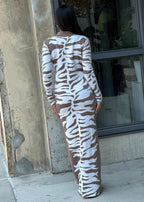 Animal Print Sweater Dress Body Con | Mixtshop LLC