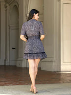 Floral Print Saffy Lace Smocking Waist Mini Dress | Mixtshop LLC