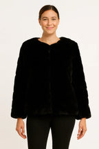 Midnight Luxe Faux Fur Jacket | Mixtshop LLC