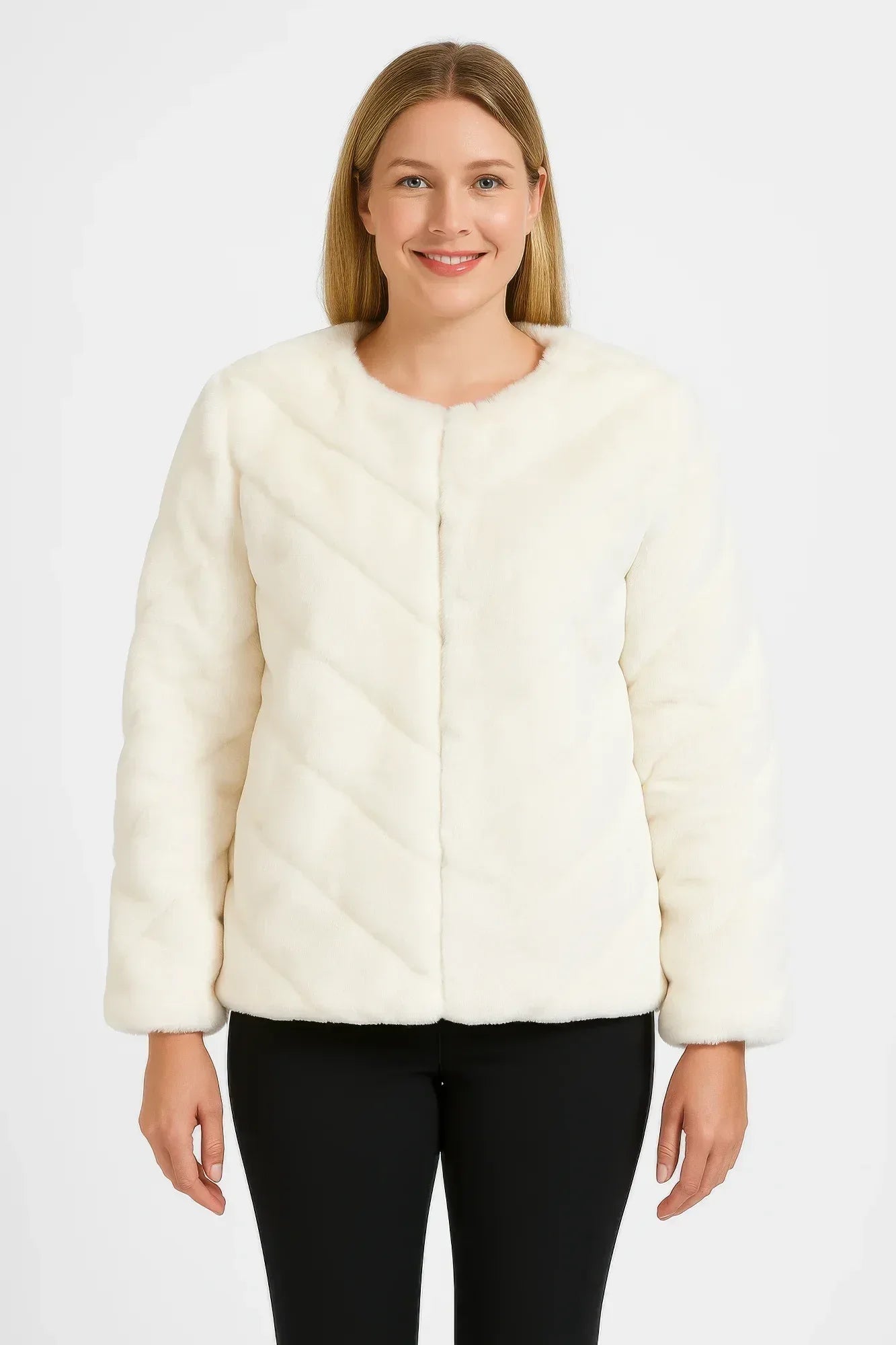 Midnight Luxe Faux Fur Jacket | Mixtshop LLC Main image