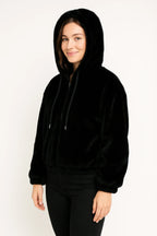 Plush Zip-Up Hooded Jacket | Mixtshop LLC