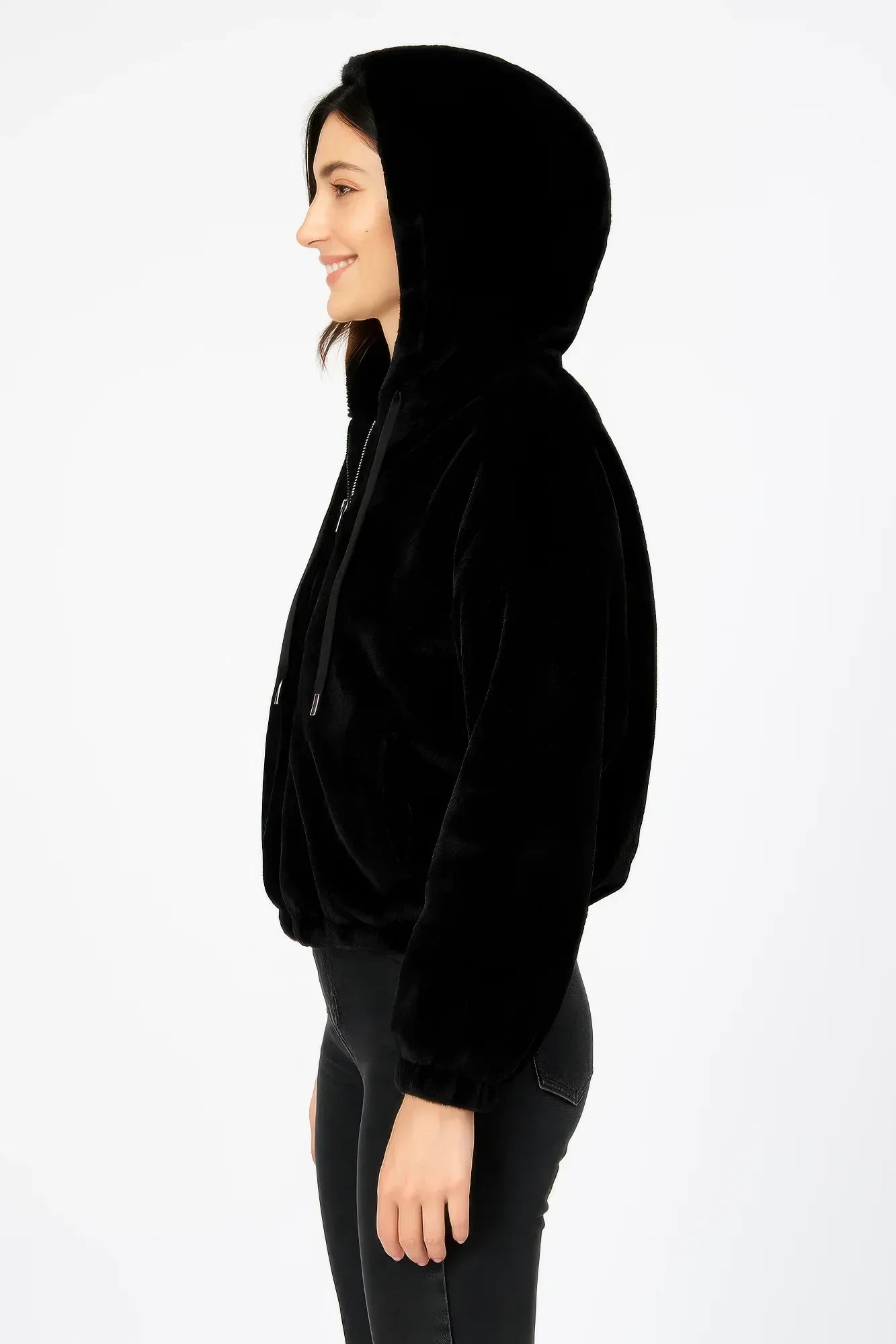 Plush Zip-Up Hooded Jacket | Mixtshop LLC