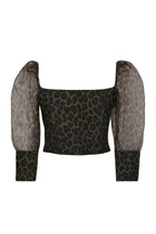Sheer Leopard Print Crop Top | Mixtshop LLC