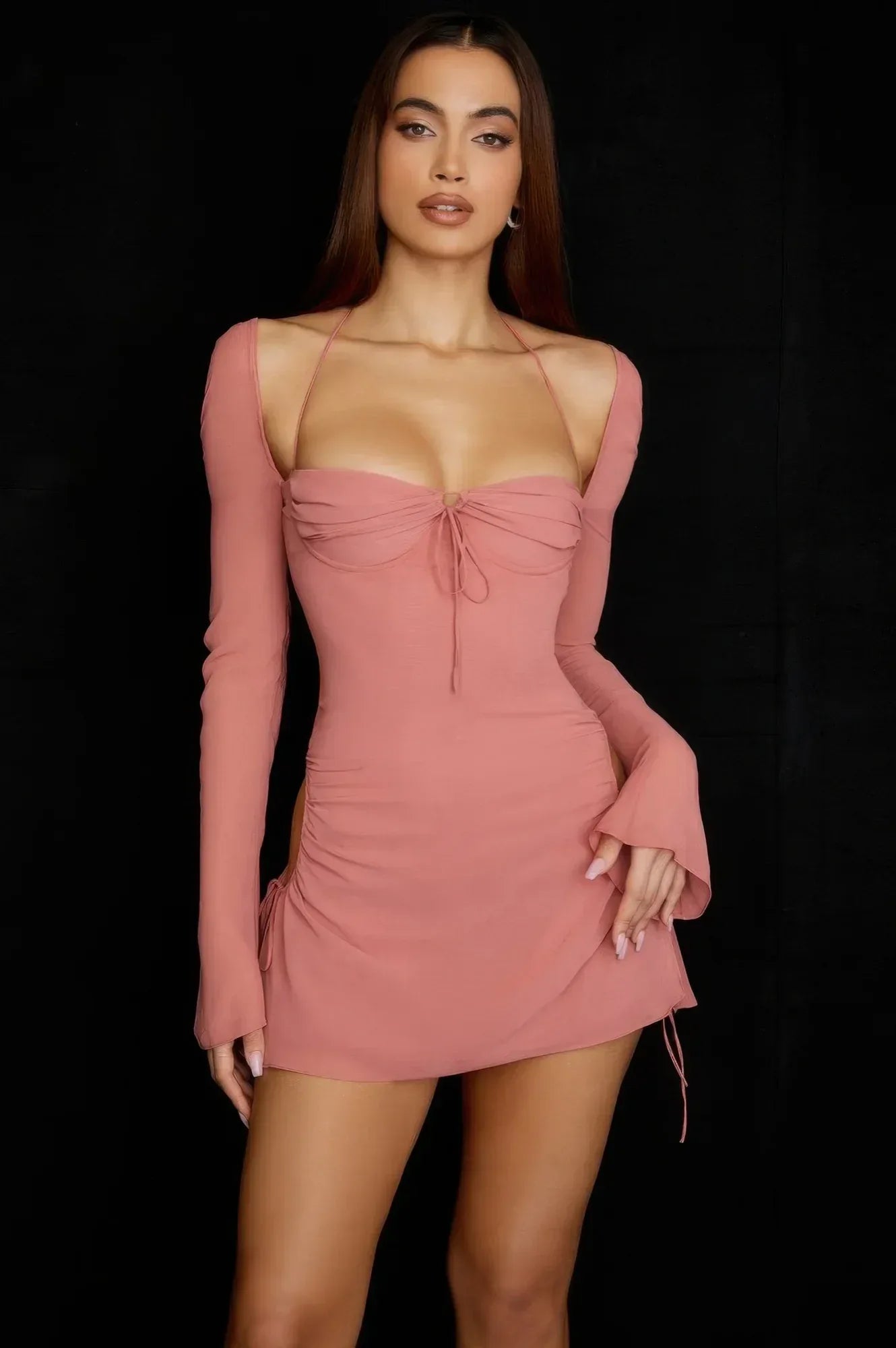 Peek Hole Mini Dress | Mixtshop LLC Main image
