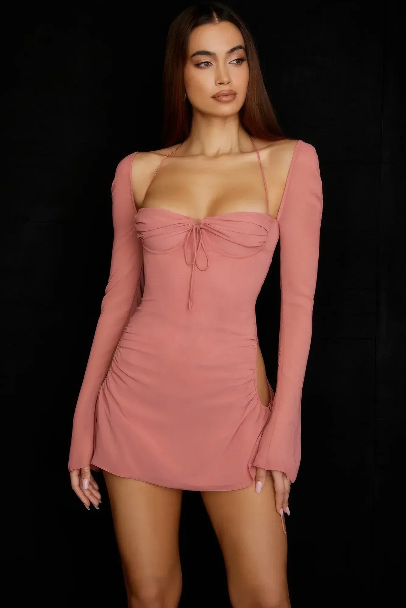 Peek Hole Mini Dress | Mixtshop LLC