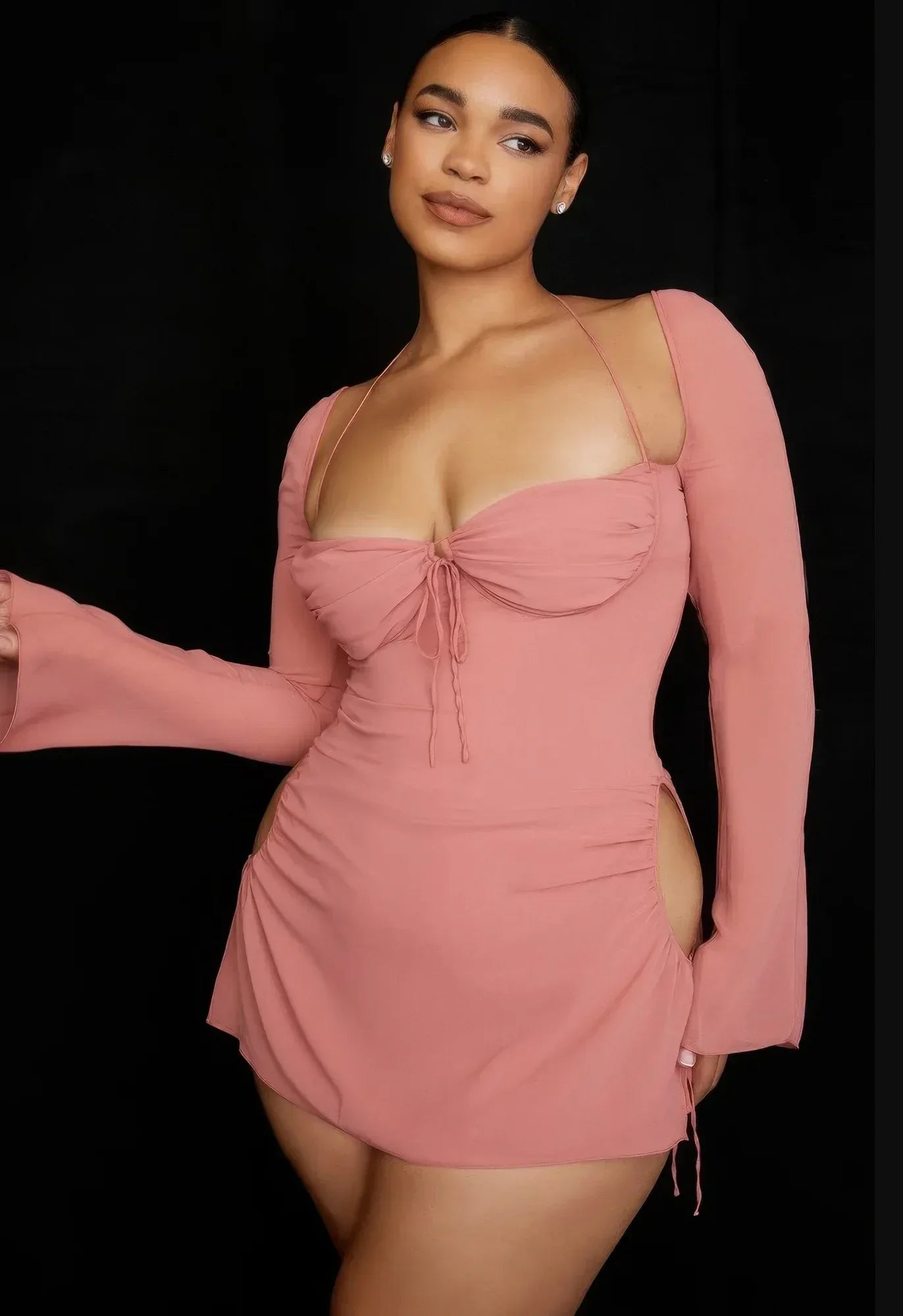 Peek Hole Mini Dress | Mixtshop LLC