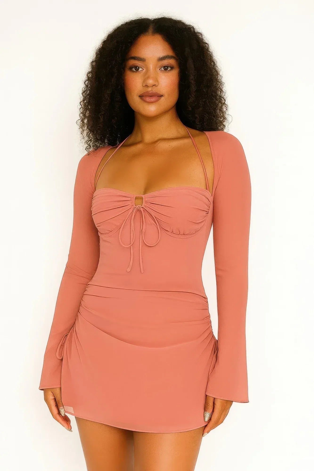 Peek Hole Mini Dress | Mixtshop LLC