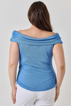 Plus Size Ots 2x1 Knit Rib Top | Mixtshop LLC