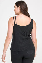 Plus Size Sleeveless Top With Subtle Shimmer | Mixtshop LLC