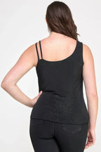 Plus Size Sleeveless Top With Subtle Shimmer | Mixtshop LLC
