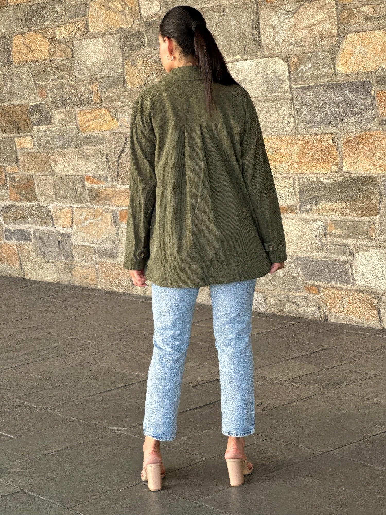 Oversized Corduroy Shacket Button Down Utility | Mixtshop LLC