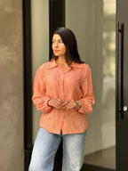 Collar Button Down Rhine Stone Detail Blouse | Mixtshop LLC
