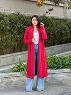 Clover Fine Knit Midi Cardi Cardigan With Pockets | Mixtshop LLC