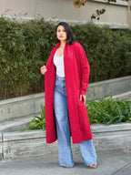 Clover Fine Knit Midi Cardi Cardigan With Pockets | Mixtshop LLC