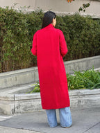 Clover Fine Knit Midi Cardi Cardigan With Pockets | Mixtshop LLC