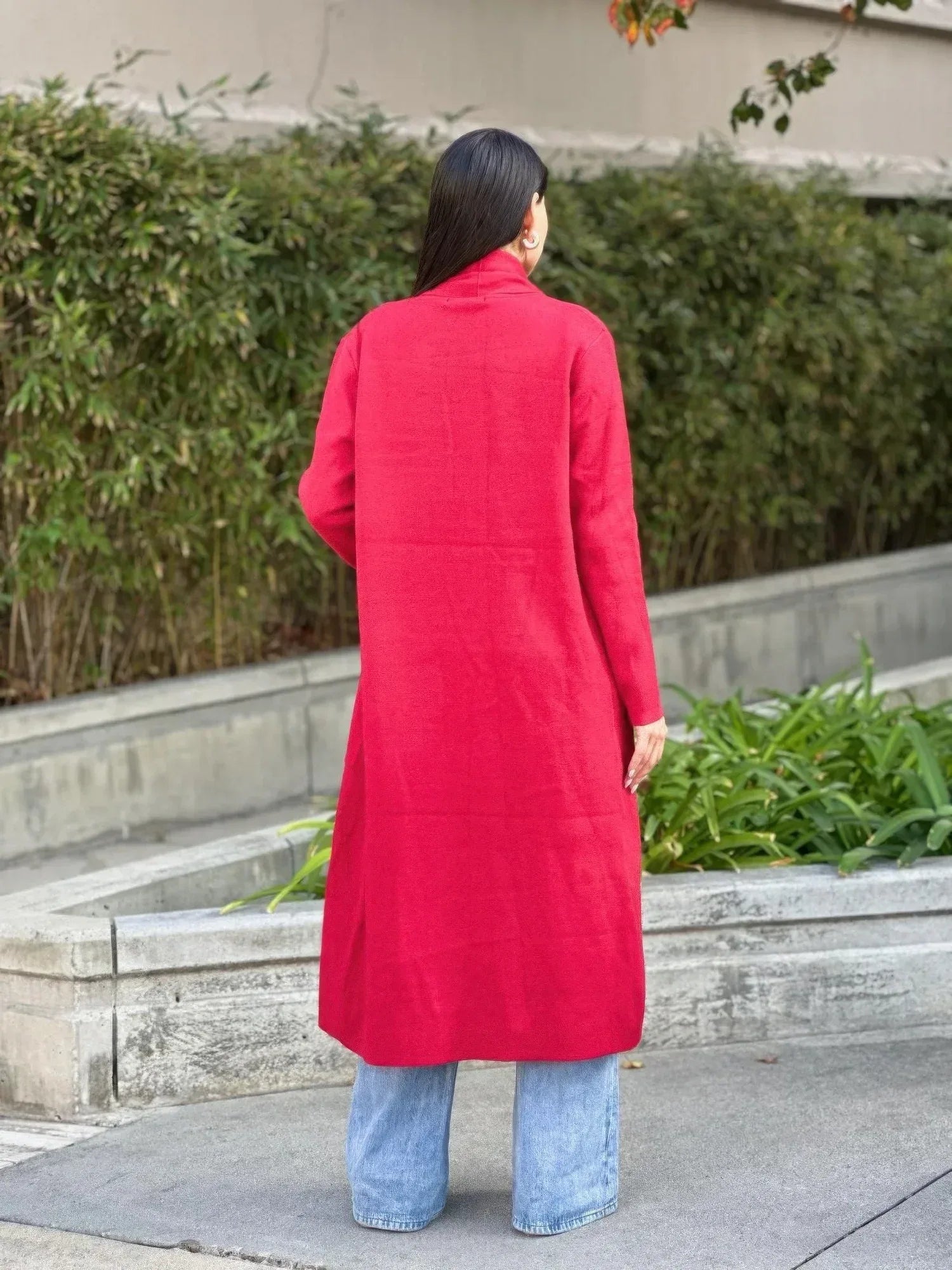 Clover Fine Knit Midi Cardi Cardigan With Pockets | Mixtshop LLC