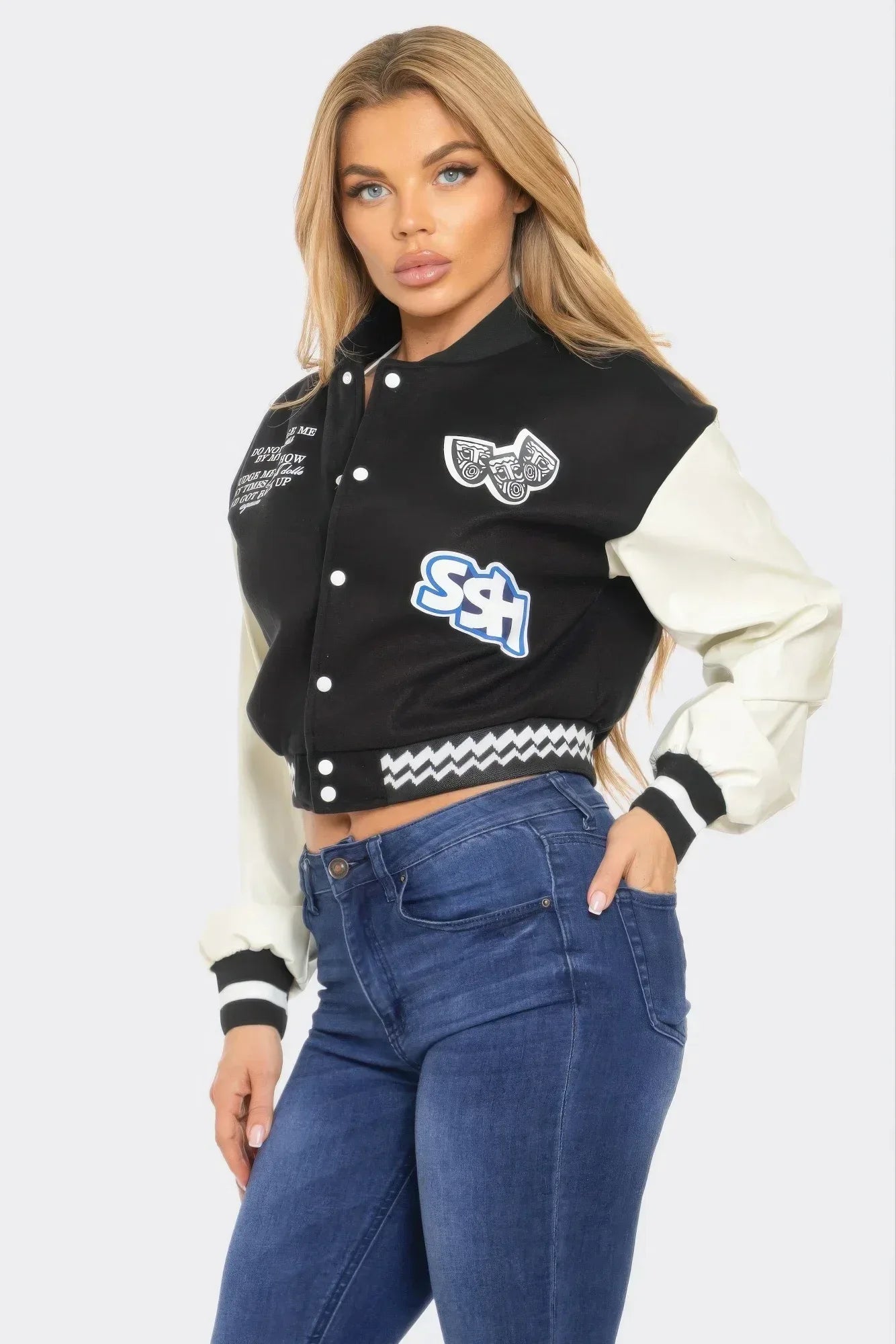 Varsity Patchwork Y2k Jacket | Mixtshop LLC Main image