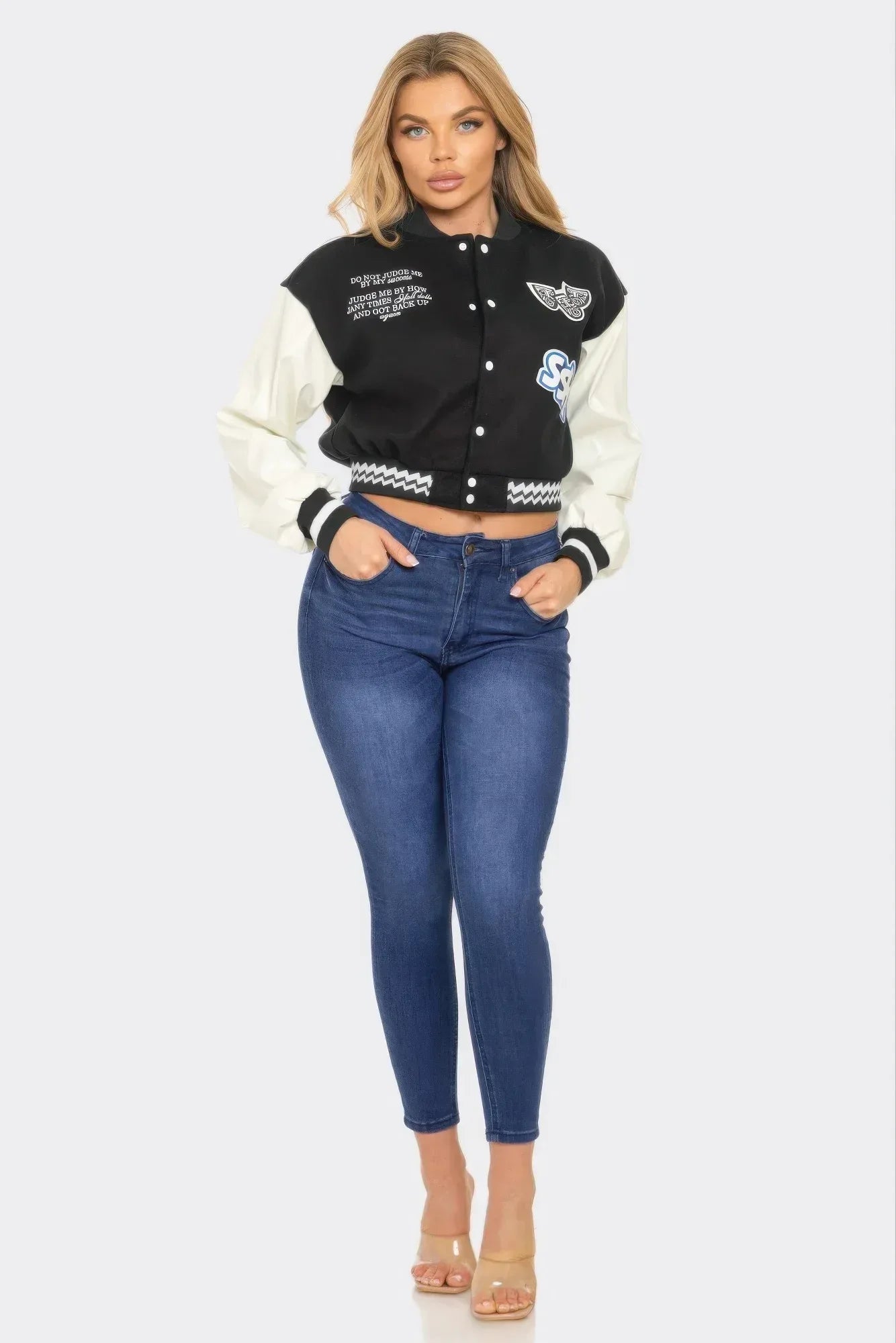 Varsity Patchwork Y2k Jacket Secondary image