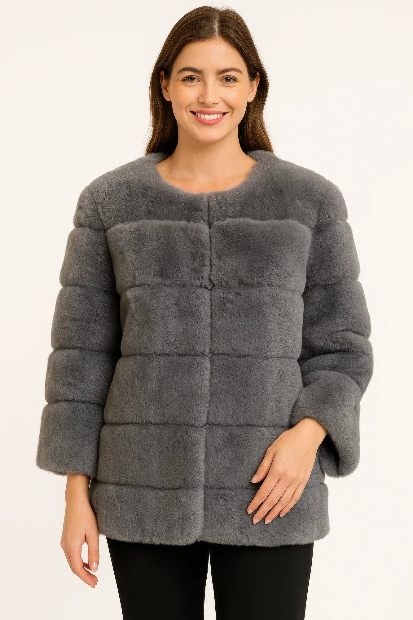 Plush Camel Faux Fur Jacket | Mixtshop LLC Main image