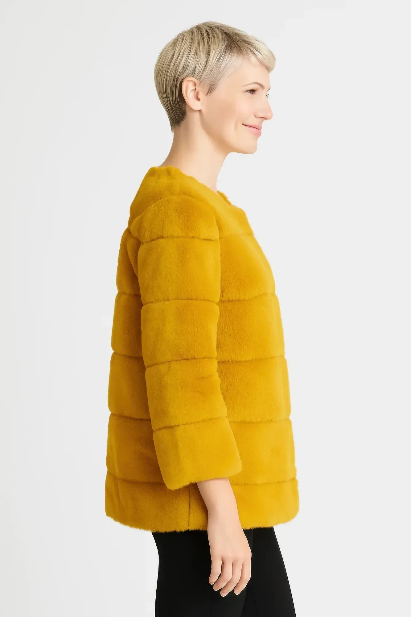 Plush Camel Faux Fur Jacket | Mixtshop LLC