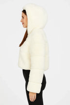 Faux Fur Hooded Jacket | Mixtshop LLC