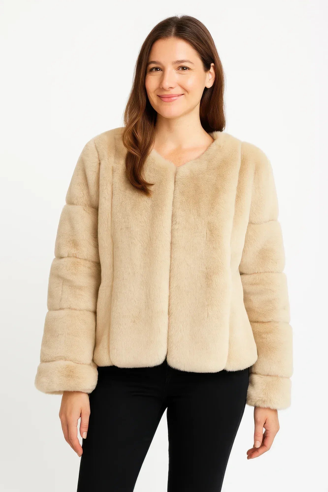 Faux Fur Trim Cape | Mixtshop LLC