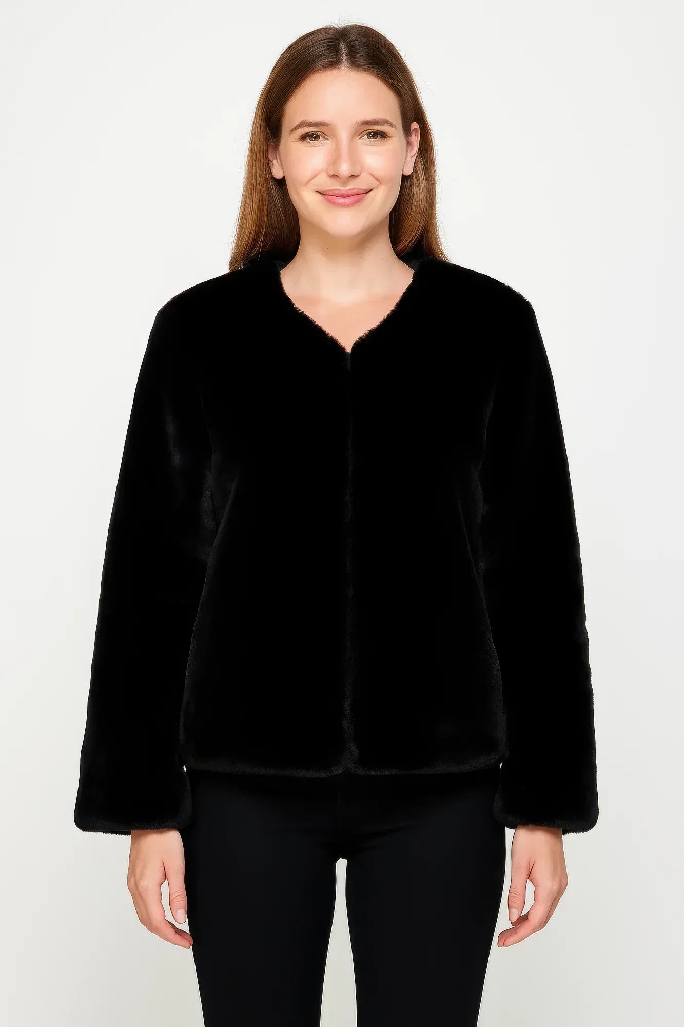 Faux Fur Trim Cape | Mixtshop LLC