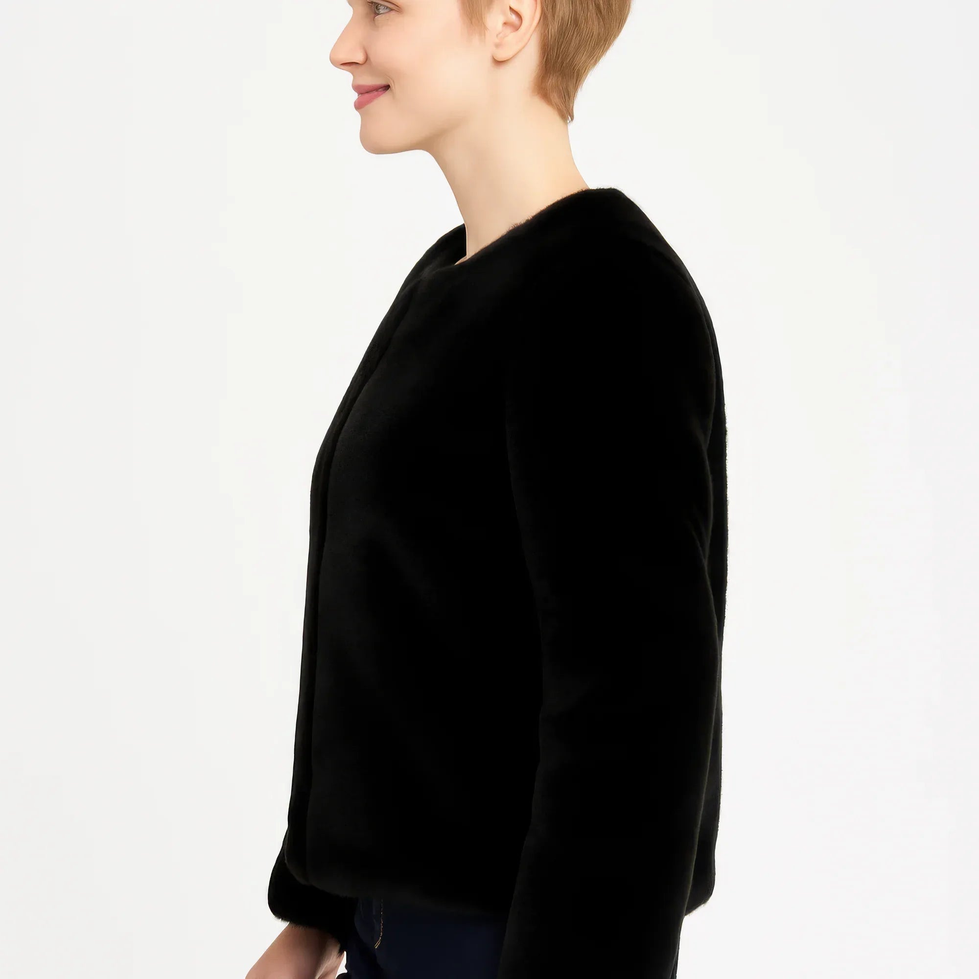 Faux Fur Trim Cape | Mixtshop LLC