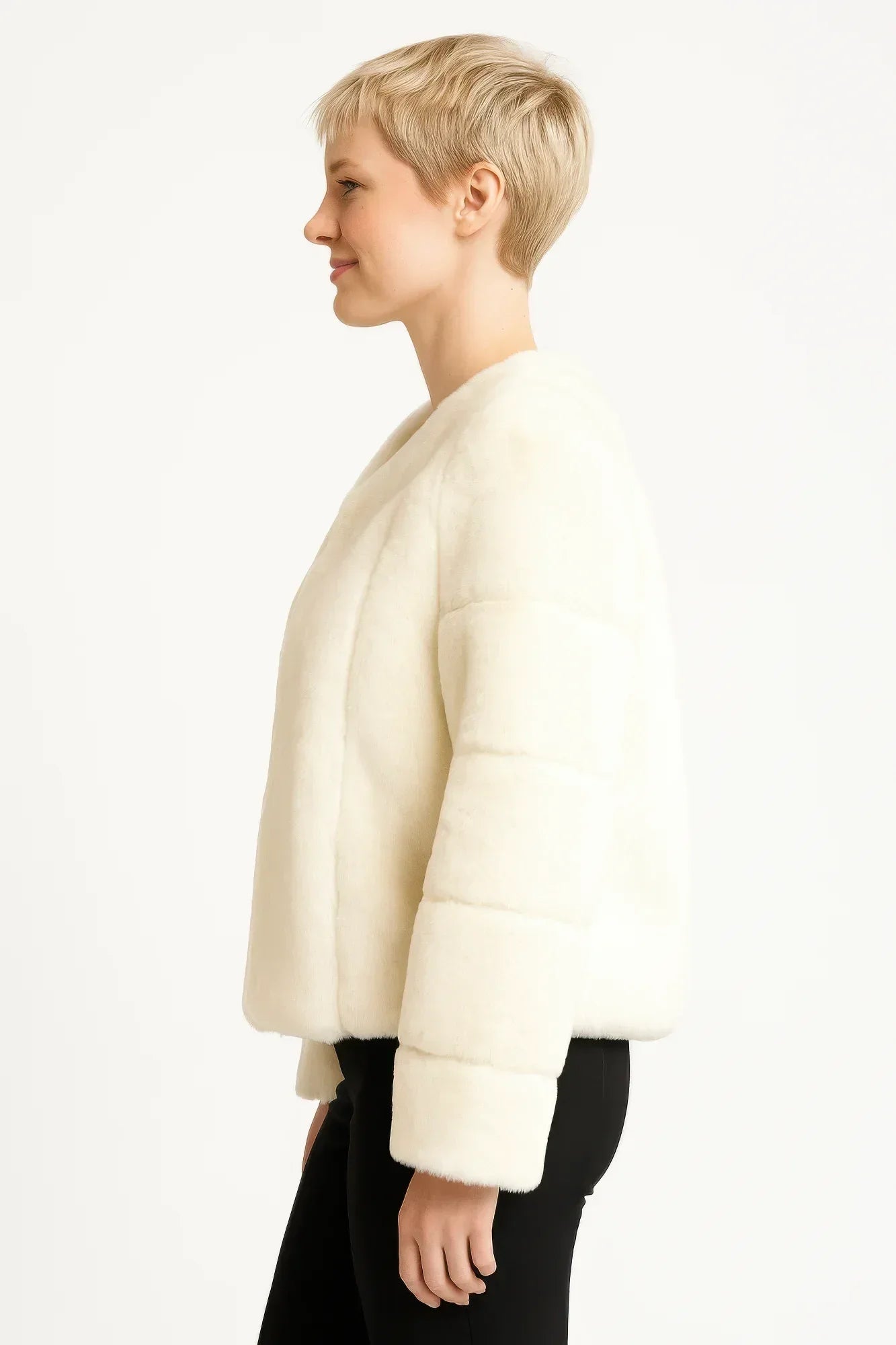 Faux Fur Trim Cape | Mixtshop LLC