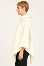 Textured Cowl Neck Poncho | Mixtshop LLC