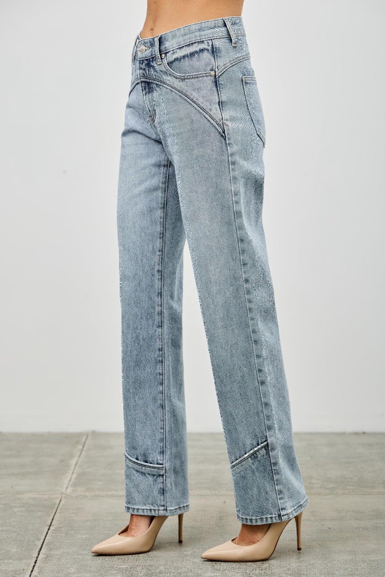 Mid Rise Straight With Piping | Mixtshop LLC