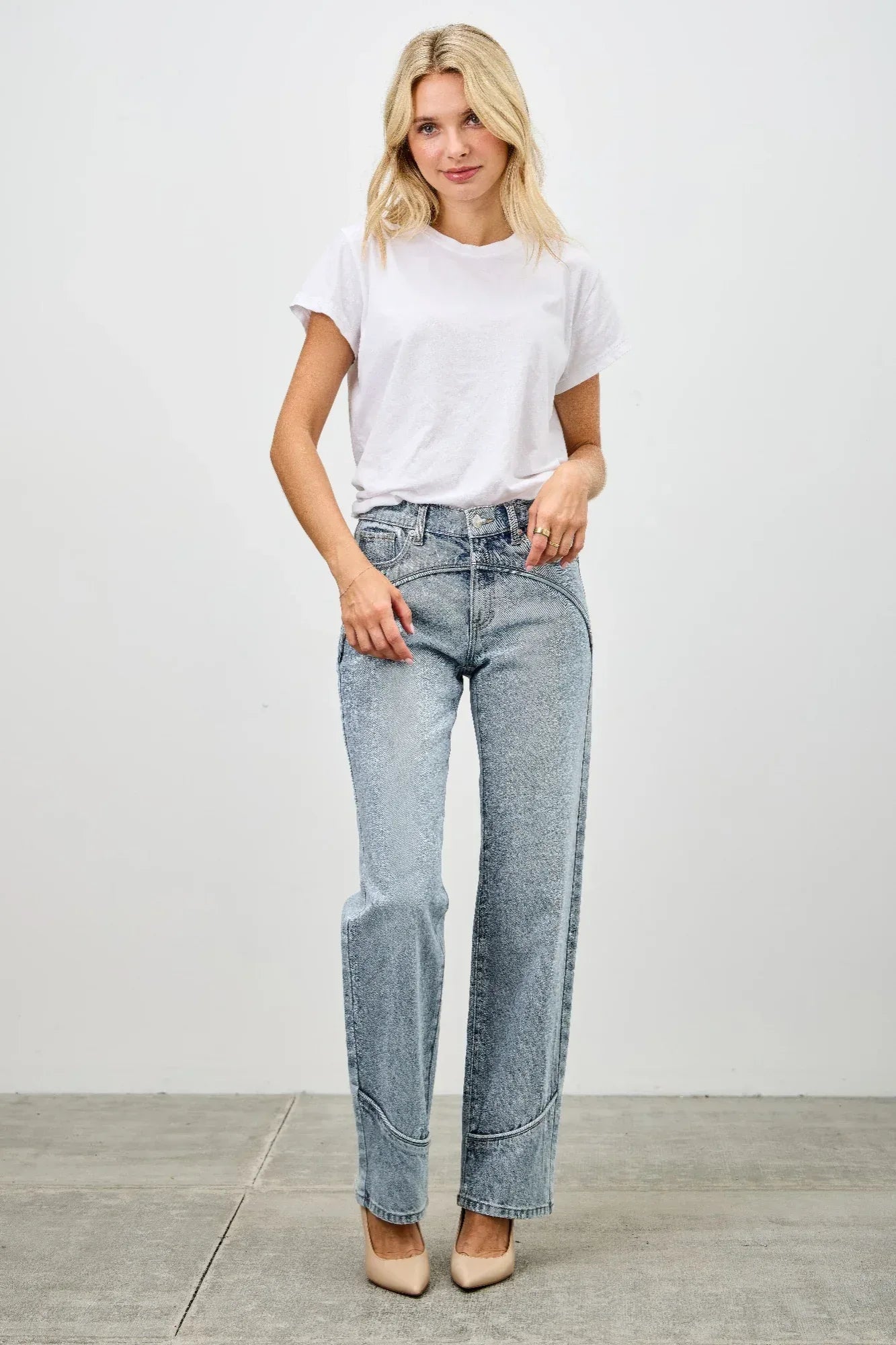 Mid Rise Straight With Piping | Mixtshop LLC