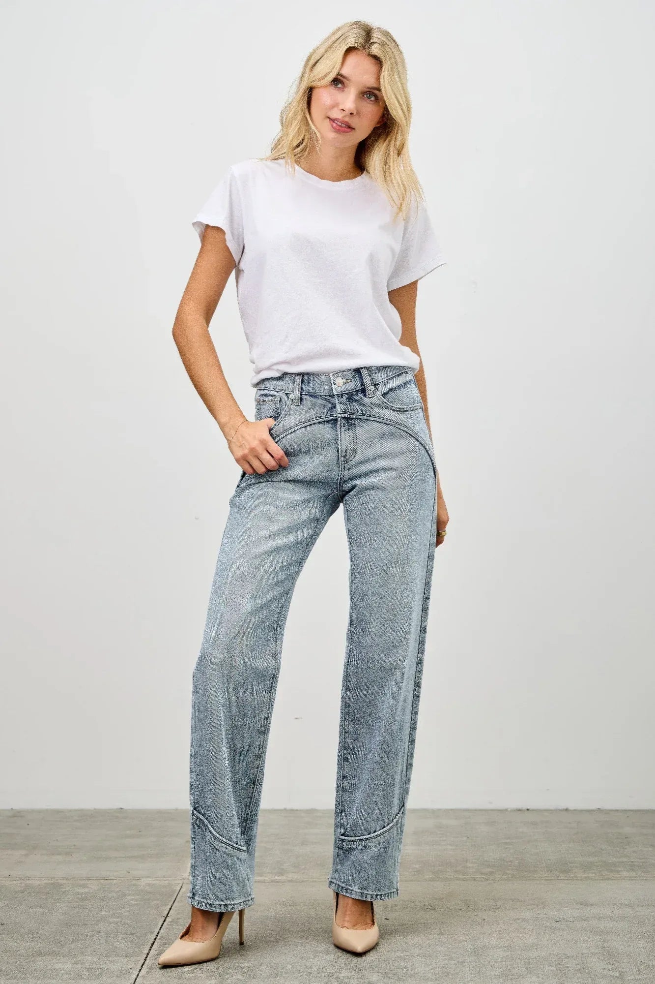 Mid Rise Straight With Piping | Mixtshop LLC