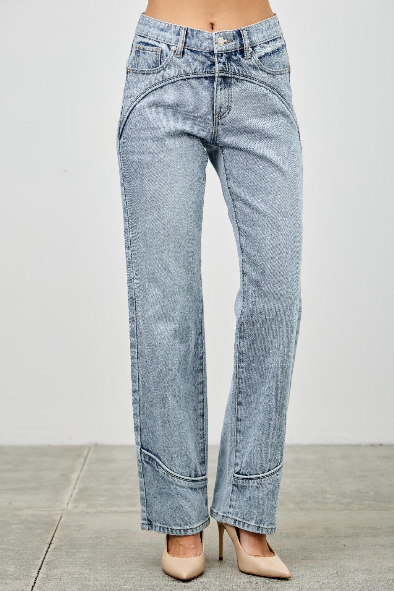 Mid Rise Straight With Piping | Mixtshop LLC