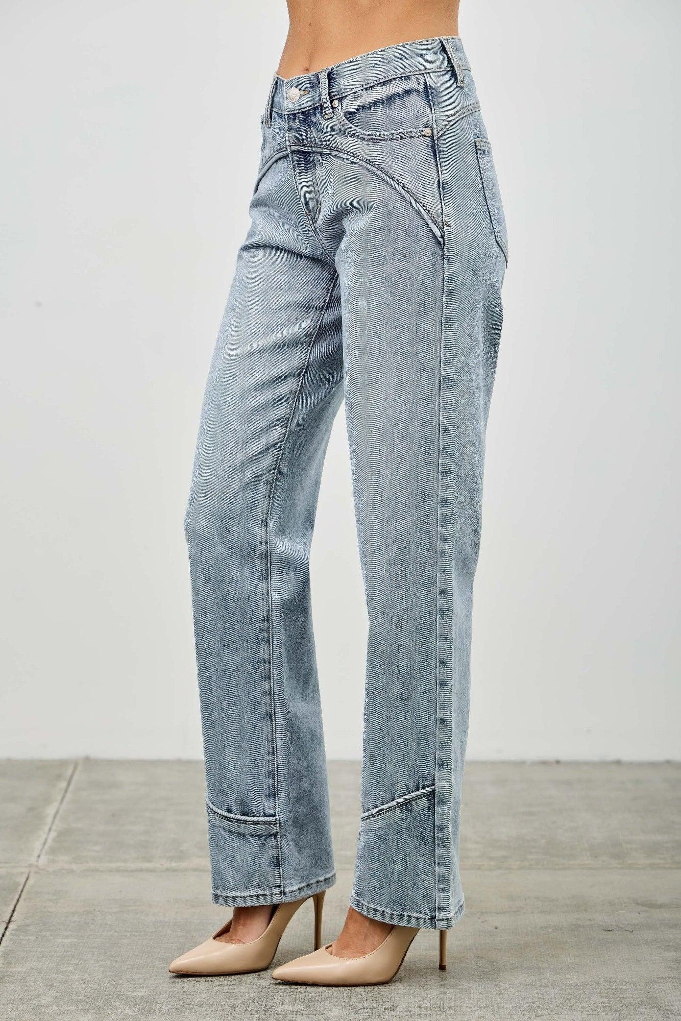 Mid Rise Straight With Piping | Mixtshop LLC