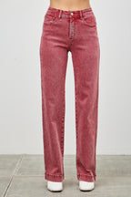 High Rise Slim Wide Straight | Mixtshop LLC