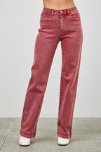 High Rise Slim Wide Straight | Mixtshop LLC