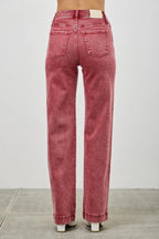 High Rise Slim Wide Straight | Mixtshop LLC