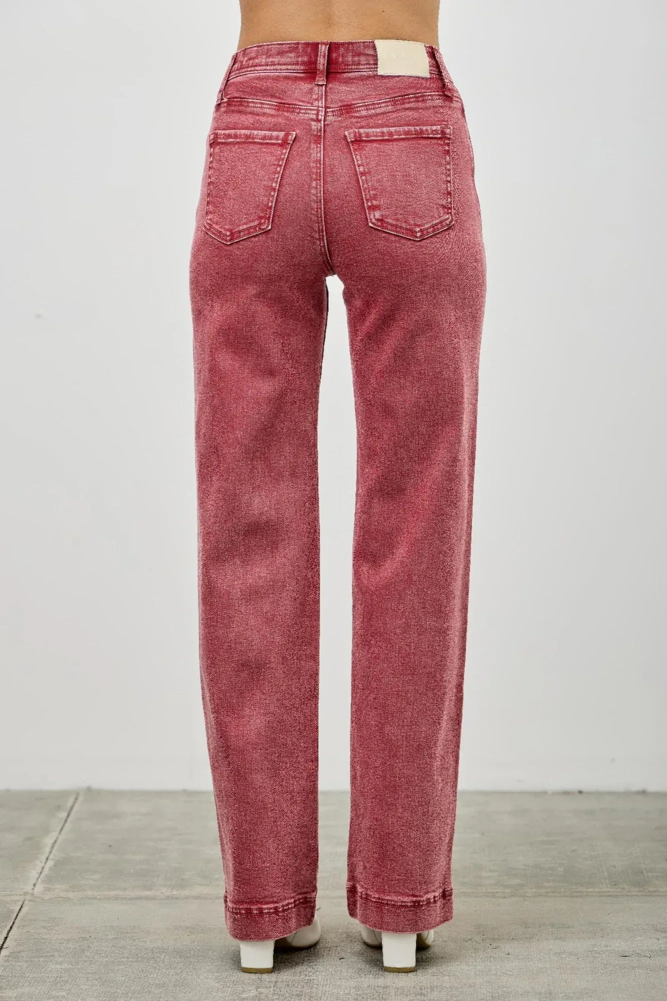 High Rise Slim Wide Straight | Mixtshop LLC