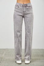 High Rise Slim Wide Straight | Mixtshop LLC