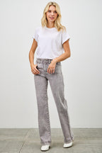 High Rise Slim Wide Straight | Mixtshop LLC