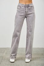 High Rise Slim Wide Straight | Mixtshop LLC