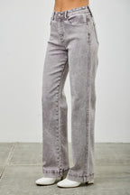 High Rise Slim Wide Straight | Mixtshop LLC